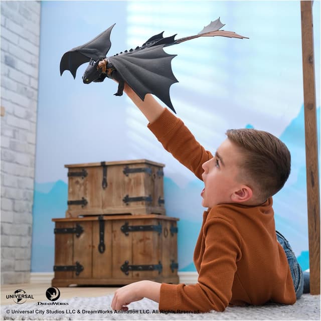 Thumbnail 6 de Figurine articulée interactive Krokmou « Plasma Blast » DreamWorks Dragons (38 cm) – cadeau enfant dès 4 ans