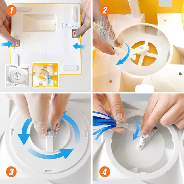 Detalle 2 de Migipaws MigiBox Feder Ersatz 6 Stück Katzenspielzeug 🐱