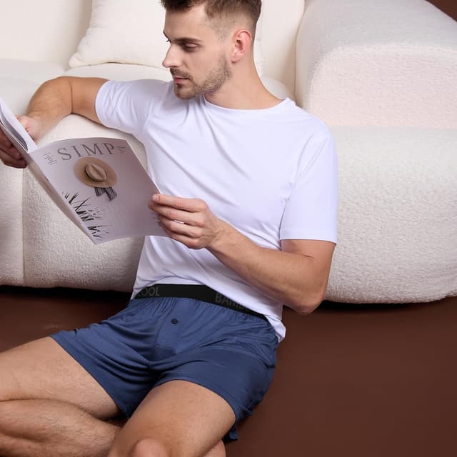 Detalle 1 de BAMBOO COOL Mens Boxer Shorts 3-Pack 🩲