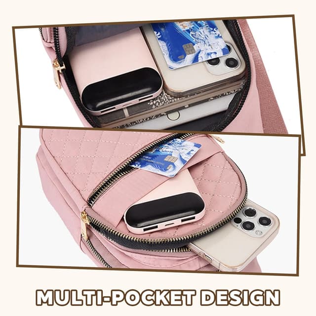 Thumbnail 3 de FOSLXIN Crossbody Damen Klein Brusttasche Sling Bag