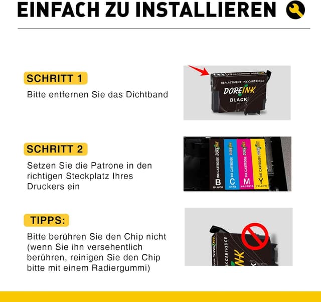 Detalle 1 de 604XL Multipack kompatible Tintenpatronen 9er-Pack