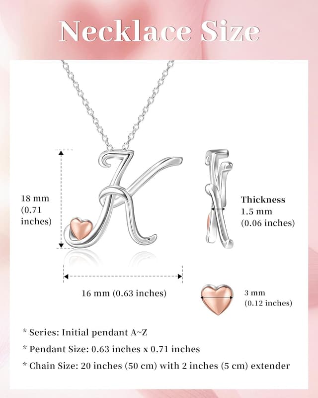 Detalle 2 de Mesovor Collier initiale argent 20 pouces ⚙