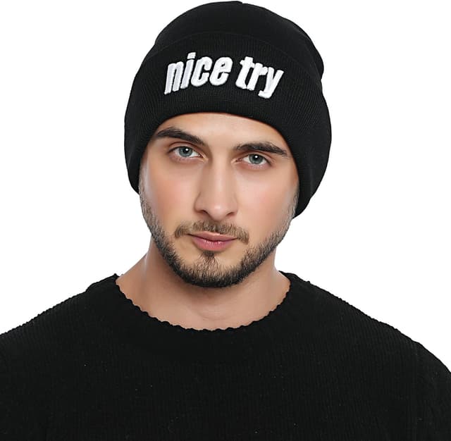 Thumbnail 6 de DonDon beanie uomo invernale nero Statement