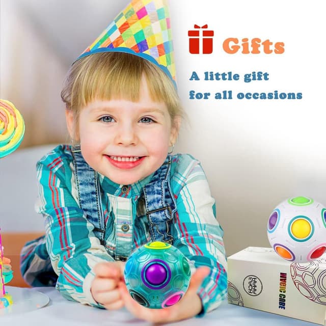 Thumbnail 1 de EACHHAHA Boule Magique Arc-en-Ciel Lot 2