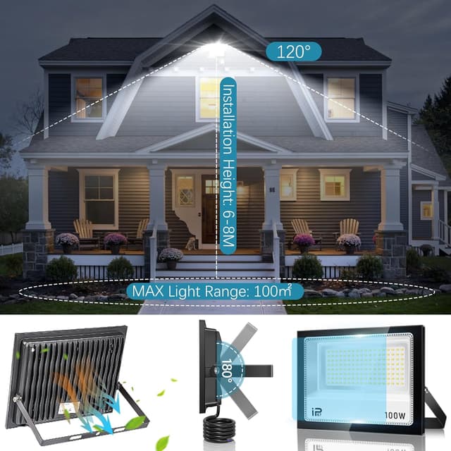 Thumbnail 3 de YZYFACAI Projecteur Led Extérieur 100W