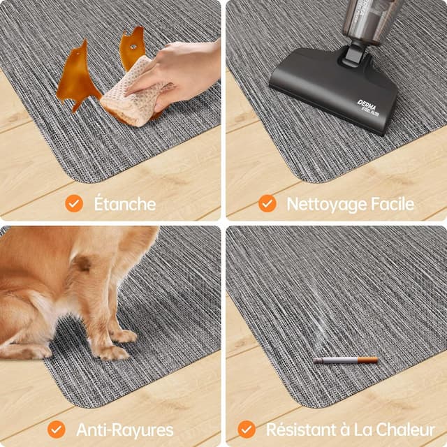 Thumbnail 3 de HOMEK Tapis Chaise de Bureau 75x120 cm đź§ľ