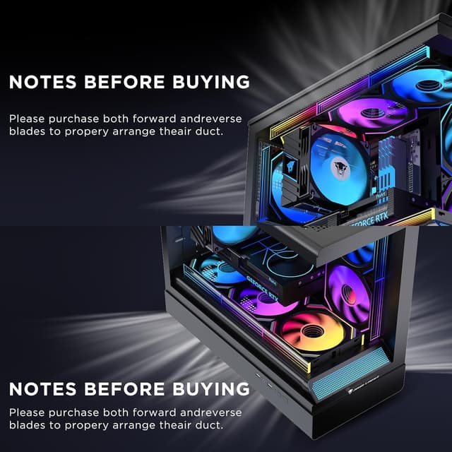 Thumbnail 5 de TZMRIT Interstellar-V2 ARGB 120mm Lüfter