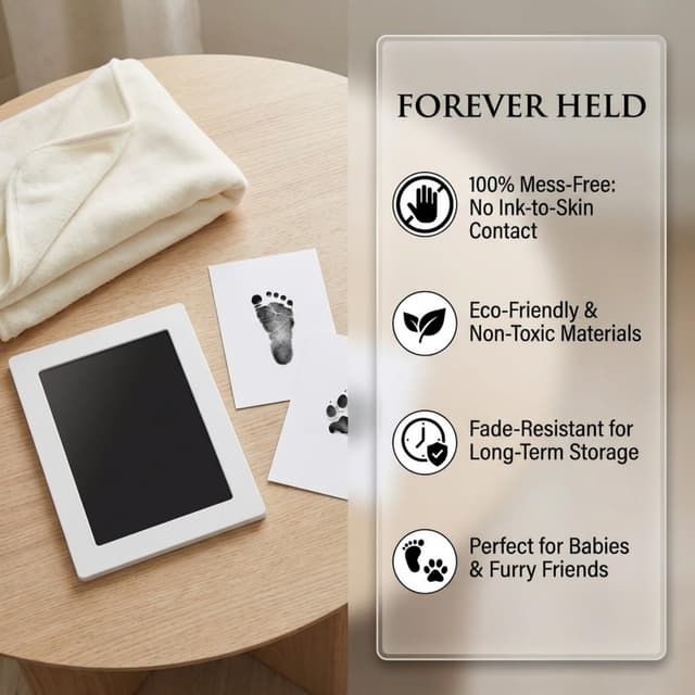 Detalle 1 de Zemiu Impronta Mani e Piedi Neonati 10x8 cm