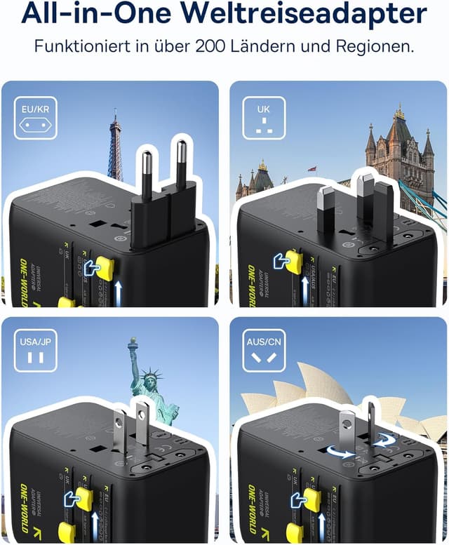 Thumbnail 4 de Baseus Enercore 70W Reiseadapter USB-C mit 70W Kabel