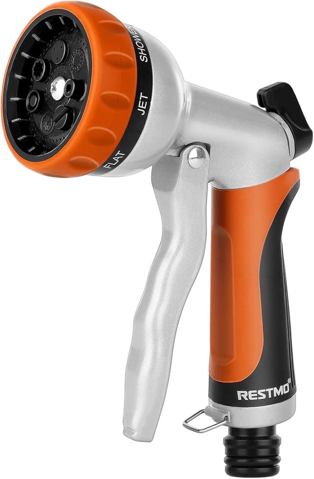Detalle de RESTMO Gartenbrause Metall Hochdruck Orange