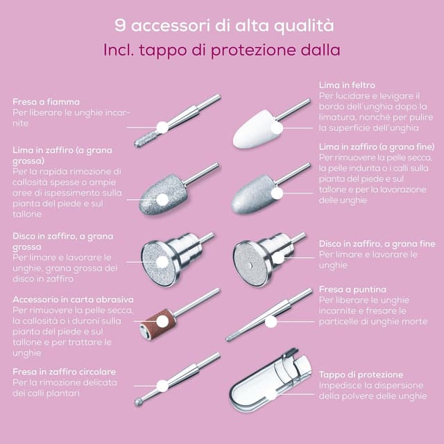 Thumbnail 6 de Beurer MP 100 fresa elettrica 20.000 giri/min