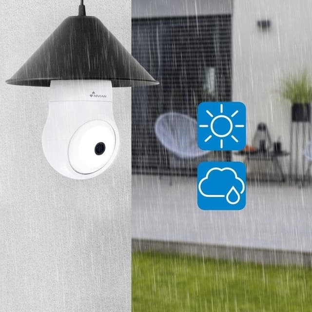 Detalle 2 de Nivian Cámara de Bombilla Vigilancia WiFi Exterior 2K NVS-IPC-BULB1 (casquillo E27)