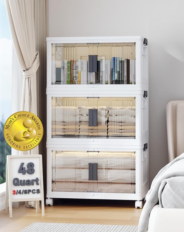 Detalle de OlarHike 144QT Lockable Storage Bin 3-pack