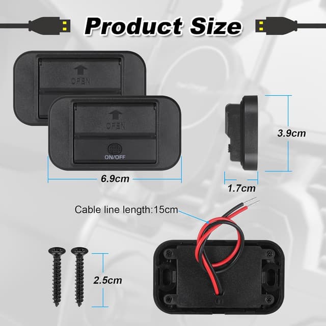 Detalle 2 de JIZZU 12V USB Schnelllade 36 W QC3.0