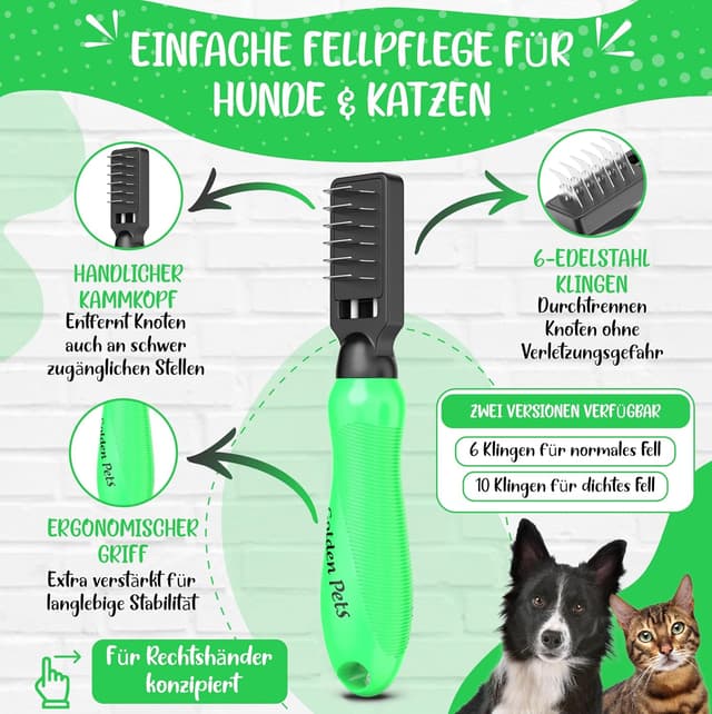 Thumbnail 2 de Profi Entfilzungsmesser für Hunde und Katzen 🐾