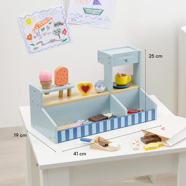 Detalle 1 de Baroni Toys Caffetteria Montessori 41x19x25 cm