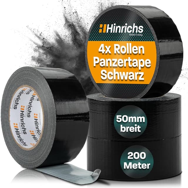 Imagen de Hinrichs Panzertape schwarz 4 Rollen en OfertitasTOP