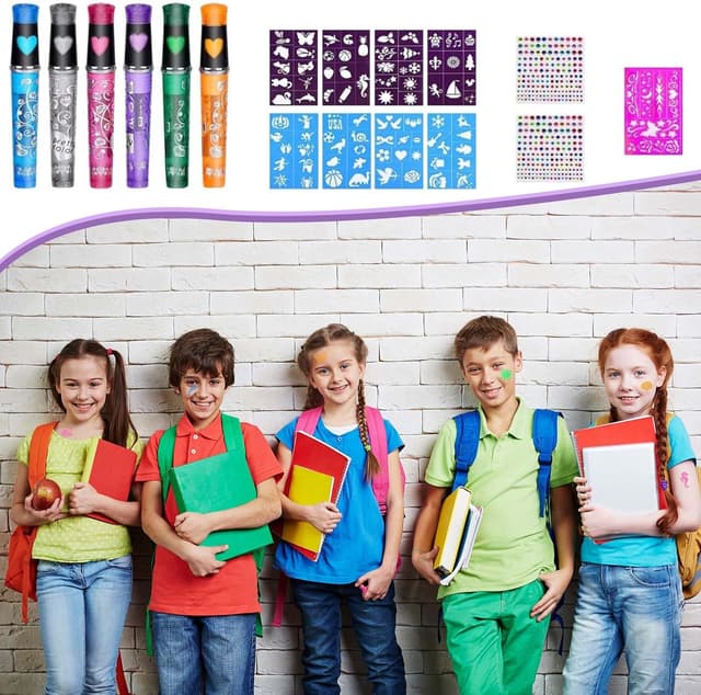 Thumbnail 4 de Mkitnvy 6 Rotuladores Tatuajes Niños