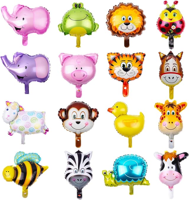 Detalle de OSDUE Ballons Animaux Jungle 16 pcs đ