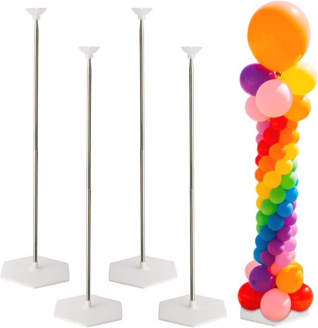 Detalle de Balloon Stand Set of 4 7FT Adjustable Balloon Tower 🎈
