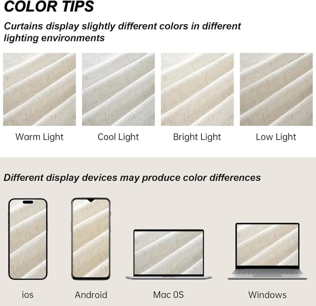 Thumbnail 7 de Topfinel Cortinas Modernas Visillo Lino Transparentas 140x245cm 🪟