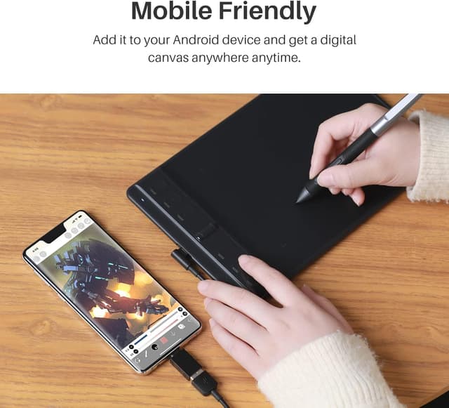 Thumbnail 3 de HUION Inspiroy 2 S tablette graphique 6 touches