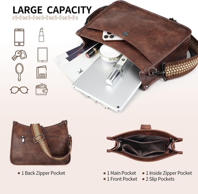 Thumbnail 4 de APHISON Umhängetasche Damen vegane Ledertasche