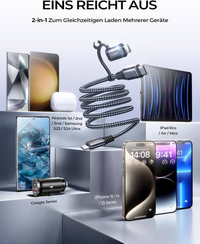 Thumbnail 3 de LISEN 54W Cargador coche USB-C 36W