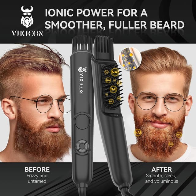 Thumbnail 2 de VIKICON Beard Straighteners Brush 3-in-1