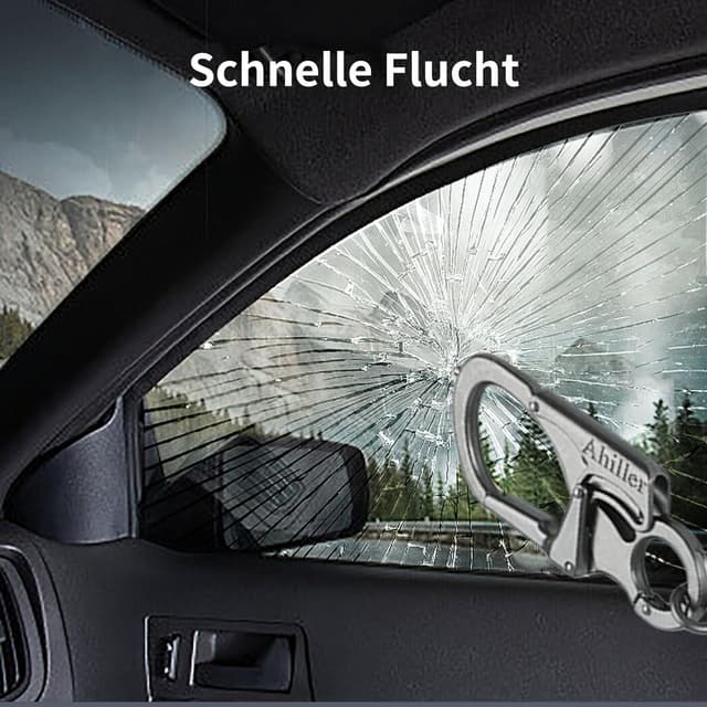 Detalle de Ahiller Geldbörsenkette mit Verschluss – Herren-Jeans-/Geldbeutelkette im Doppelschloss-Design