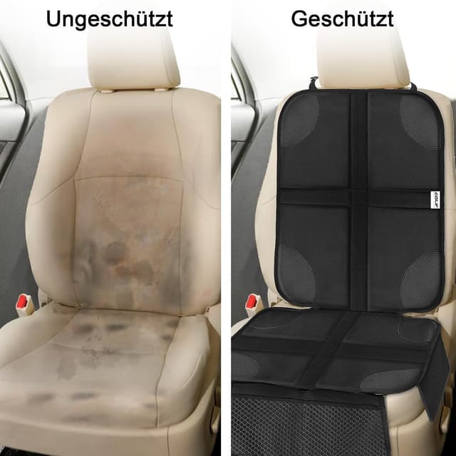 Detalle 2 de Ezilif Kindersitzunterlage 2 Stück ISOFIX Sitzschutz