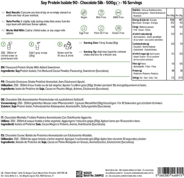 Thumbnail 5 de THE PROTEIN WORKS ProtĂ©ine de Soja 500g đ„