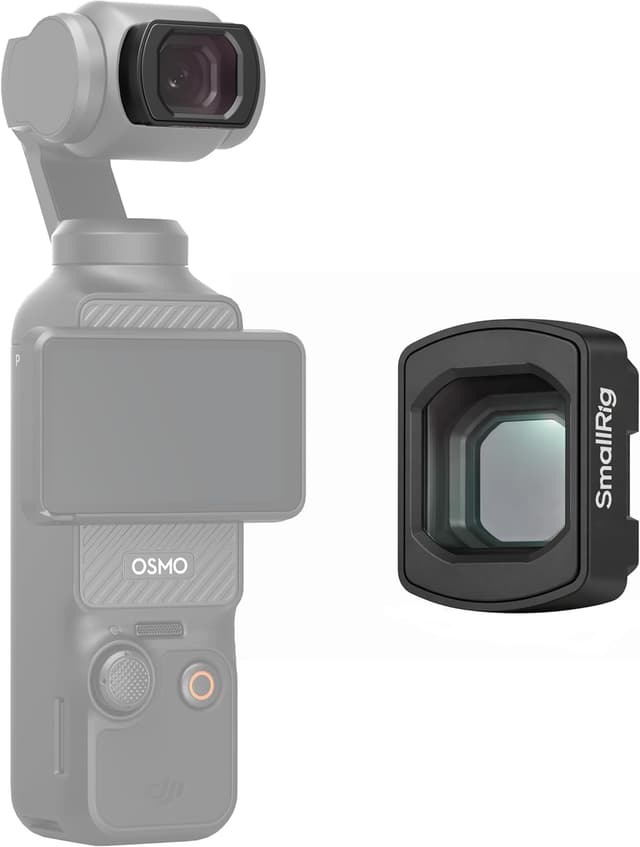 Detalle de SmallRig Objectif grand angle 0,72x pour DJI Osmo Pocket 3 (fixation magnétique) — 112°