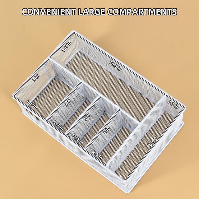 Thumbnail 4 de VIKEYHOME Paper Plate Organizer 6 Compartments