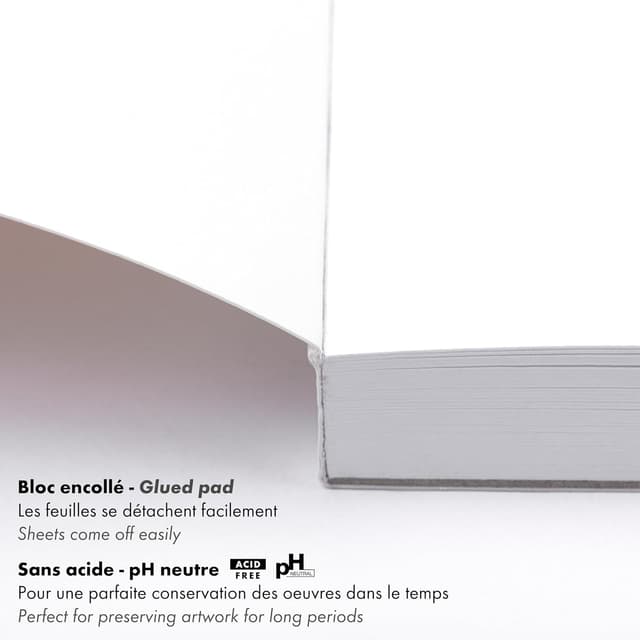 Thumbnail 2 de Clairefontaine 96537AMZC - Lote de 3 blocs encolados 📄 40 hojas 21x29.7 cm