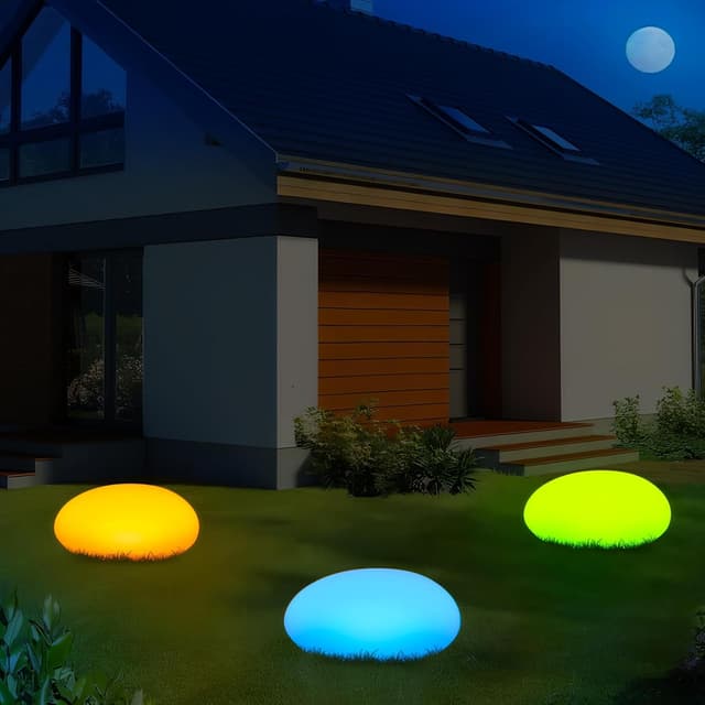 Detalle 2 de Lampade solari da giardino Drcowu per sentieri, decorative con 16 colori e telecomando