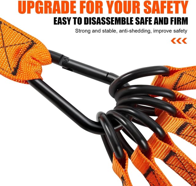 Detalle de HPYGN Heavy Resistance Bands 300lbs set with handles, door anchor and carry bag (6 resistance levels)