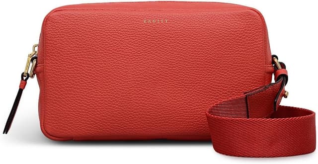 Detalle de RADLEY London Tavistock Women’s Leather Mini Zip Around Crossbody in Vibrant Red