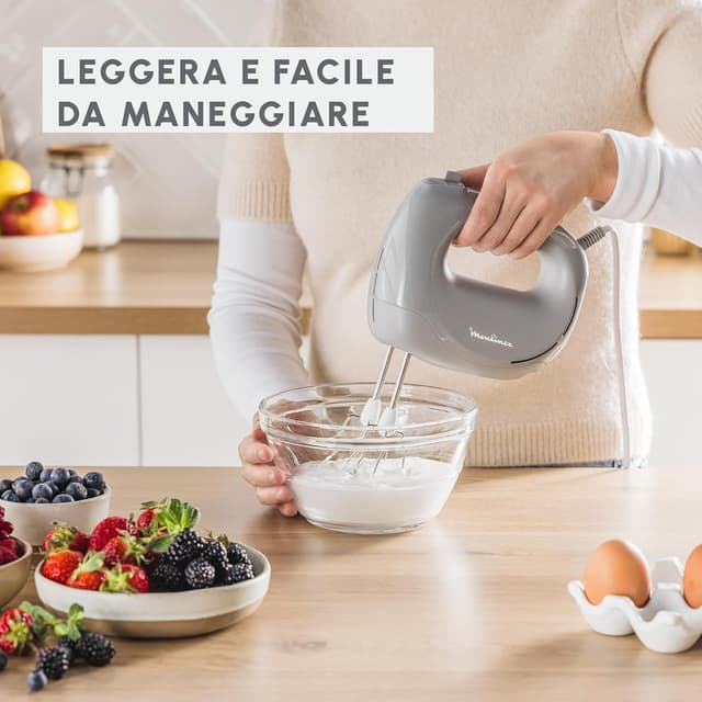 Thumbnail 6 de Moulinex Easy Max HM262B sbattitore elettrico compatto, 5 velocità, 300 W (colore Pepper)