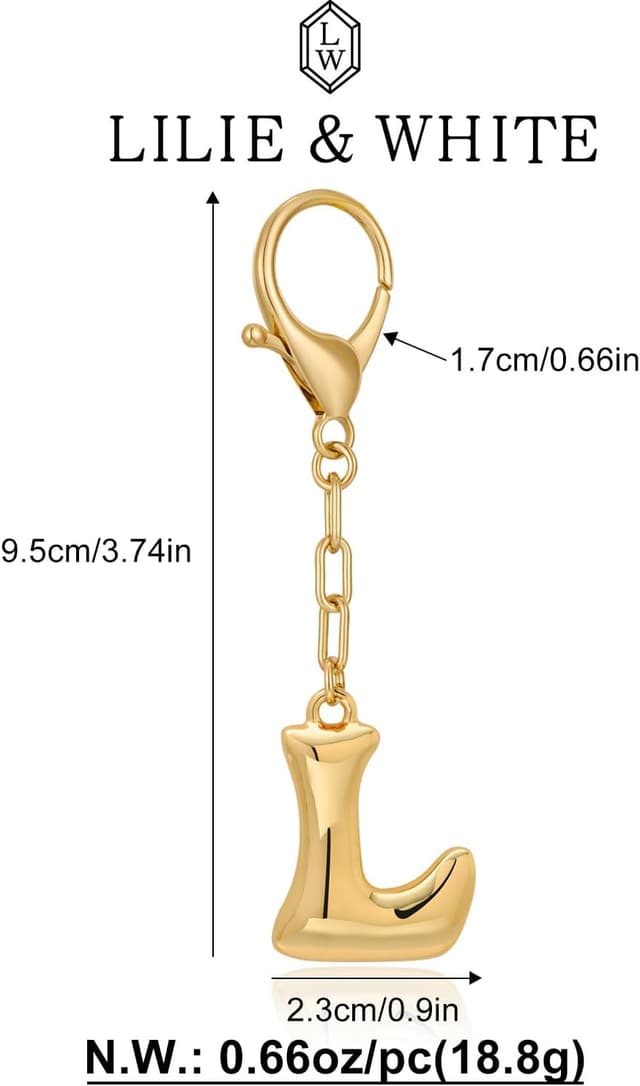 Detalle 2 de LILIE&WHITE L keychain keyring