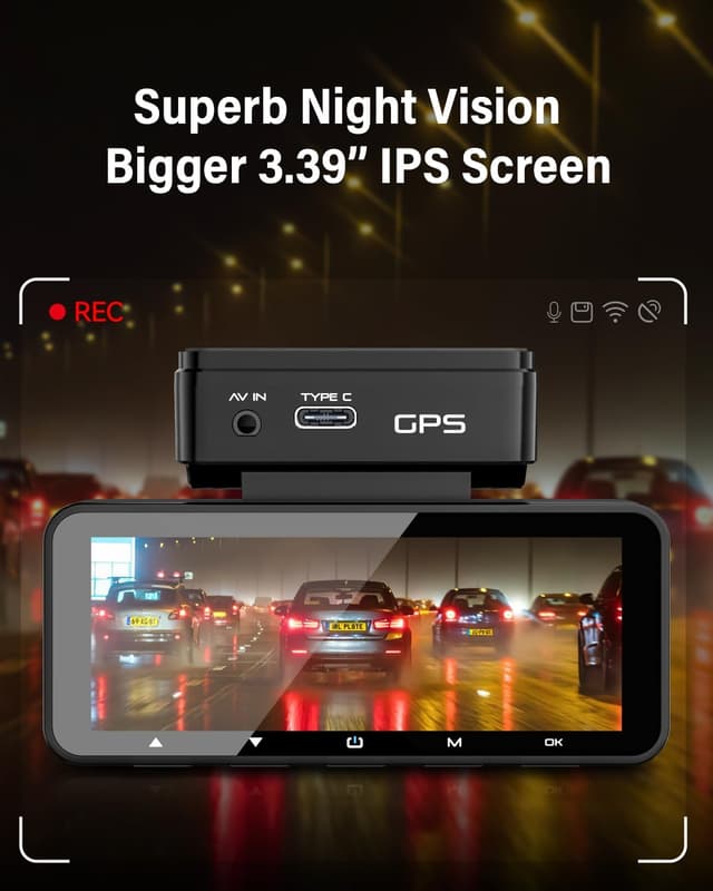 Thumbnail 4 de IIWEY D2 Pro Dash Cam 4K Front and Rear