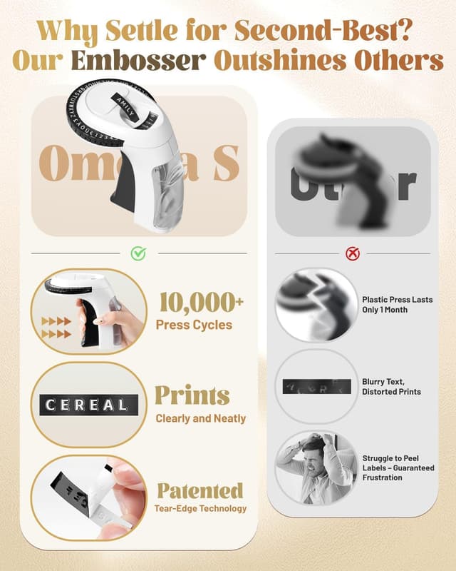 Detalle de VolenGo Omega embossing label maker 9mm