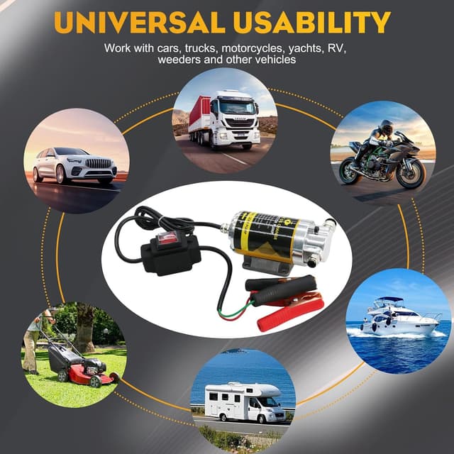 Thumbnail 6 de FACFUEL Electric Oil Extractor Pump (12/24V, 100W) Oil Change Transfer Kit with Storage Case