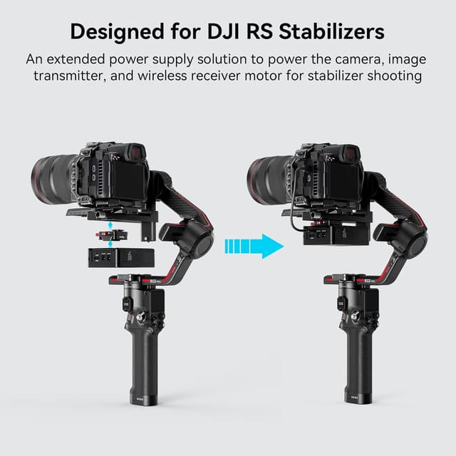 Detalle 2 de SMALLRIG RS3 V‑Mount Akkuplatte für DJI RS 3