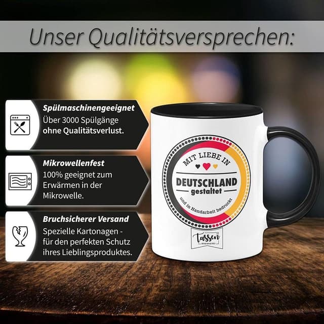 Detalle de Tassenbrennerei Tasse mit Spruch „Schonend behandeln … Das gute Stück ist Zahl 40“ – Kaffeetasse zum 40. Geburtstag
