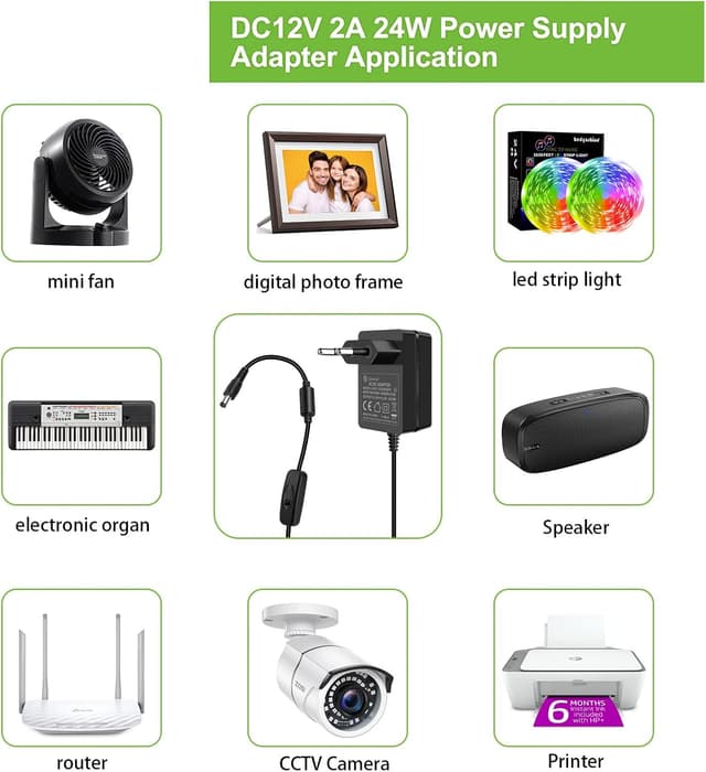 Detalle de Gonine 12V Fuente de alimentación 2A