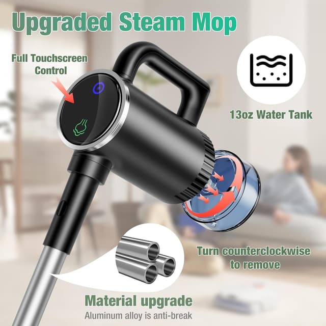 Thumbnail 2 de 11-in-1 Steam Mop Detachable Handheld Steam Cleaner