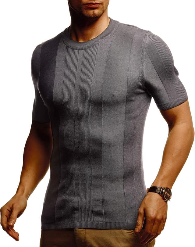 Thumbnail 5 de Leif Nelson maglietta slim fit da uomo con collo rotondo per sport e outdoor