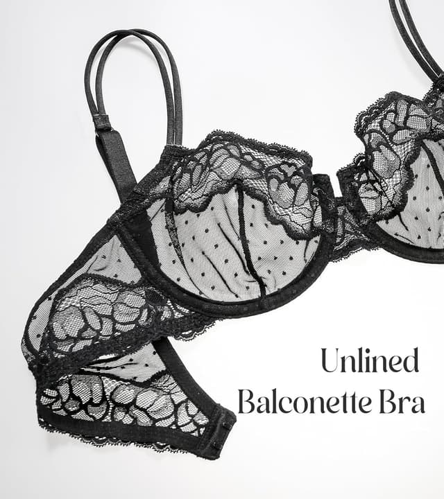 Detalle de Lemorosy Soutien-gorge balconnet push-up à dentelle fleur, armature