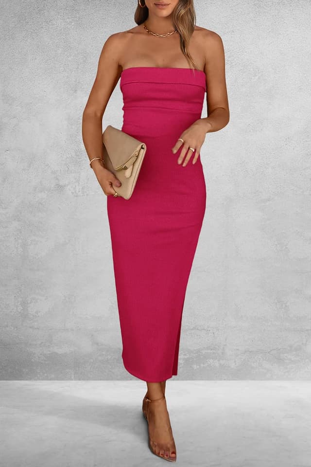 Thumbnail 6 de PRETTYGARDEN Tube Maxi Dress 1 Size Guideline